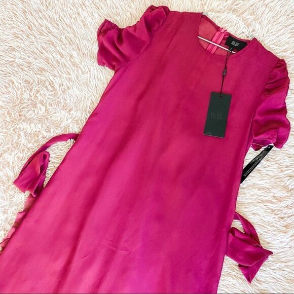 Goldie London Tula Sheer Maxi Dress in Purple Small NWT - Picture 3 of 9